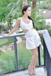 Megan Rain visar sin fitta