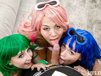 Cosplayes babes knullade