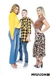 Andi Avalon och Reya Lovenlight delar det unga trädet i sängen