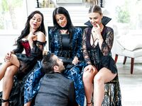 Reagan foxx, kryptal rush och Kenzie kärlekens mogna fitta borras hårt