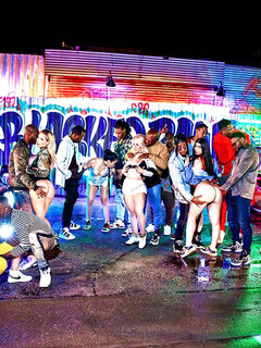 Hårt gangbang sexparty